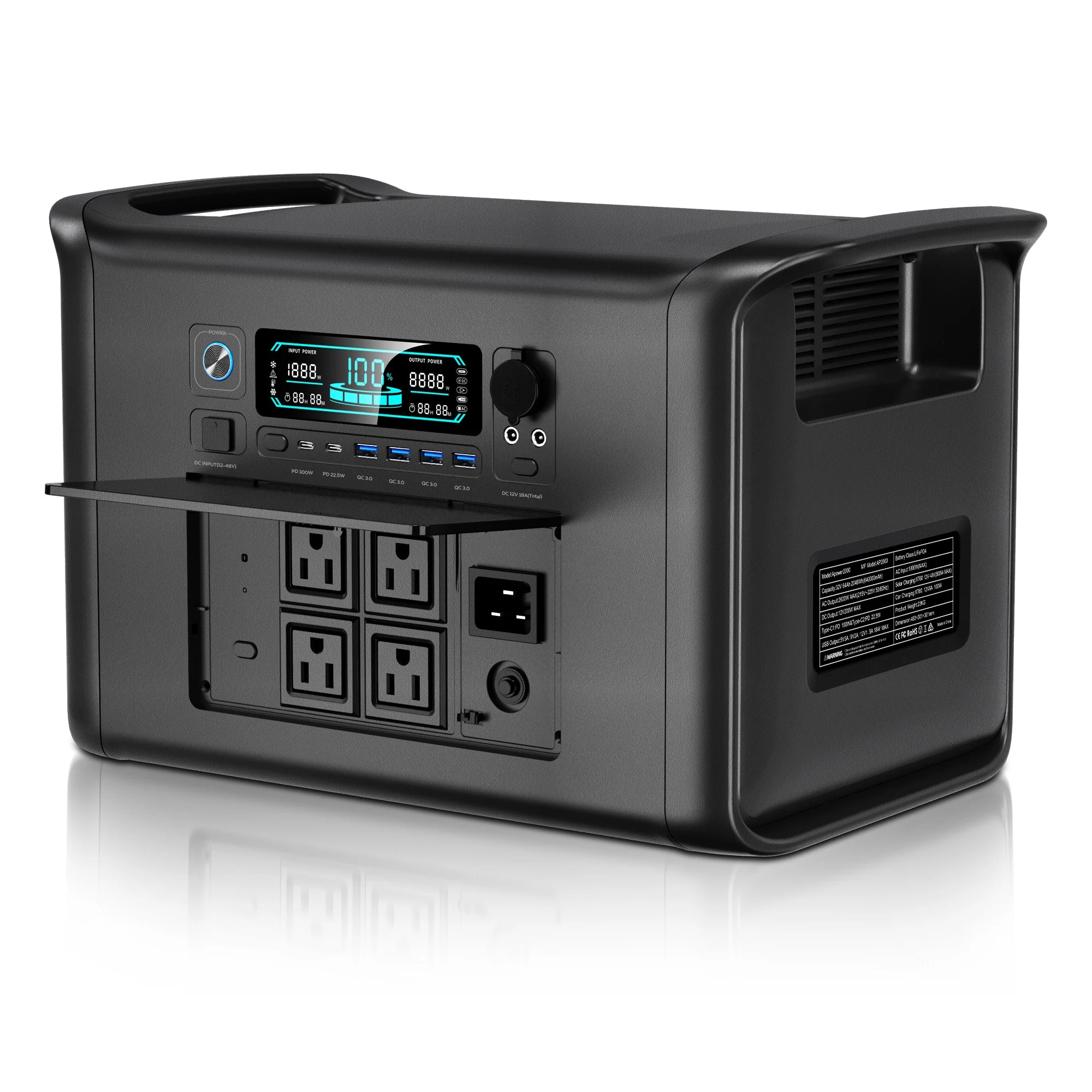 Power Stations for Camping Equipment Powerbank 300W 1000W 2000W Portable Power Station Lifepo4 Battery Solar Generator