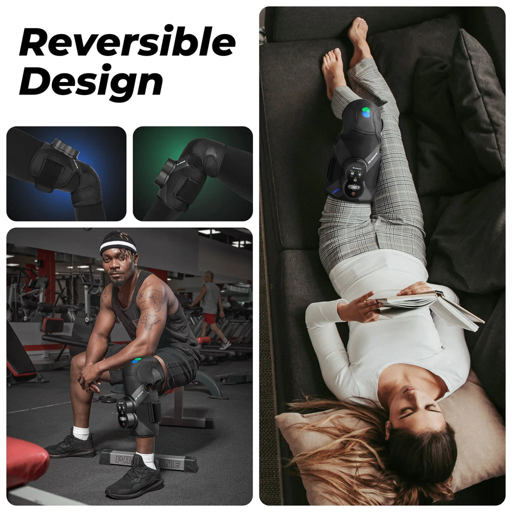 Xpress Rechargeable Knee Massager for Pain Relief, Leg Massager with Heat and Compression Relief