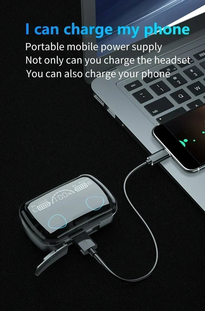 M10 Wireless Headphone Bluetooth Earphones Waterproof Earpieces Sport Earbuds for Huawei Iphone OPPO Xiaomi TWS Music Headset