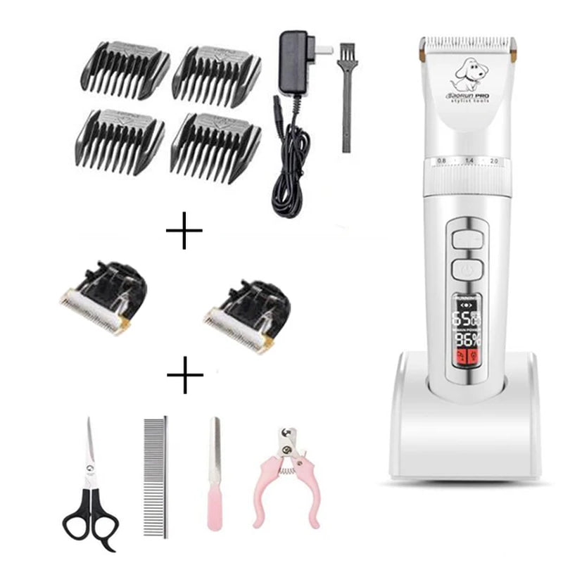 Baorun P9 Professional Rechargeable Pet Dog Animal Hair Cutter Trimmer Professional Cat Grooming Clipper Low Noise Cat Machine