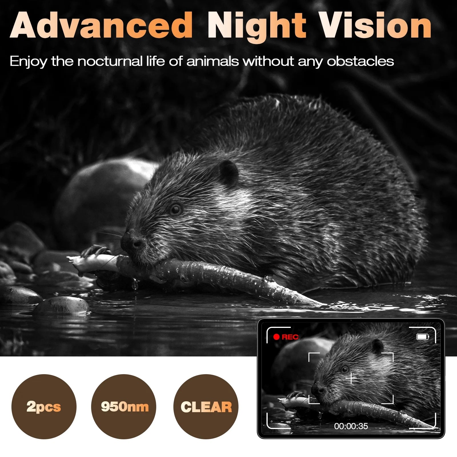 Trail Camera 4K 48MP Game Deer Hunting Camera with Night Vision Motion Activated Waterproof