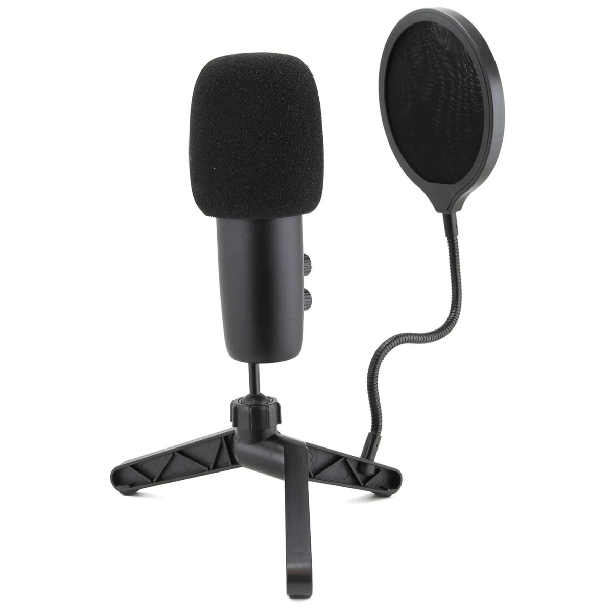 Emerson USB Gaming and Streaming Condenser Microphone with LED Lighting