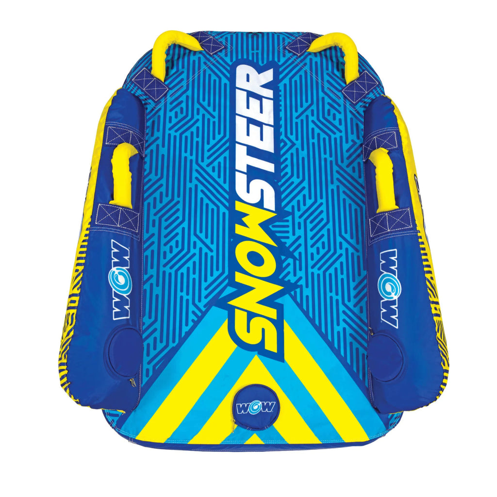 WOW Watersports Snowsteer Snow Sled with Lying Position for Easy Sledding