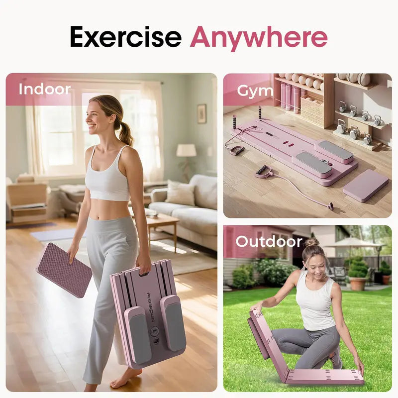 Pilates Board - Foldable Multifunctional Abdominal Muscle Core Trainer 300LBS Capacity
