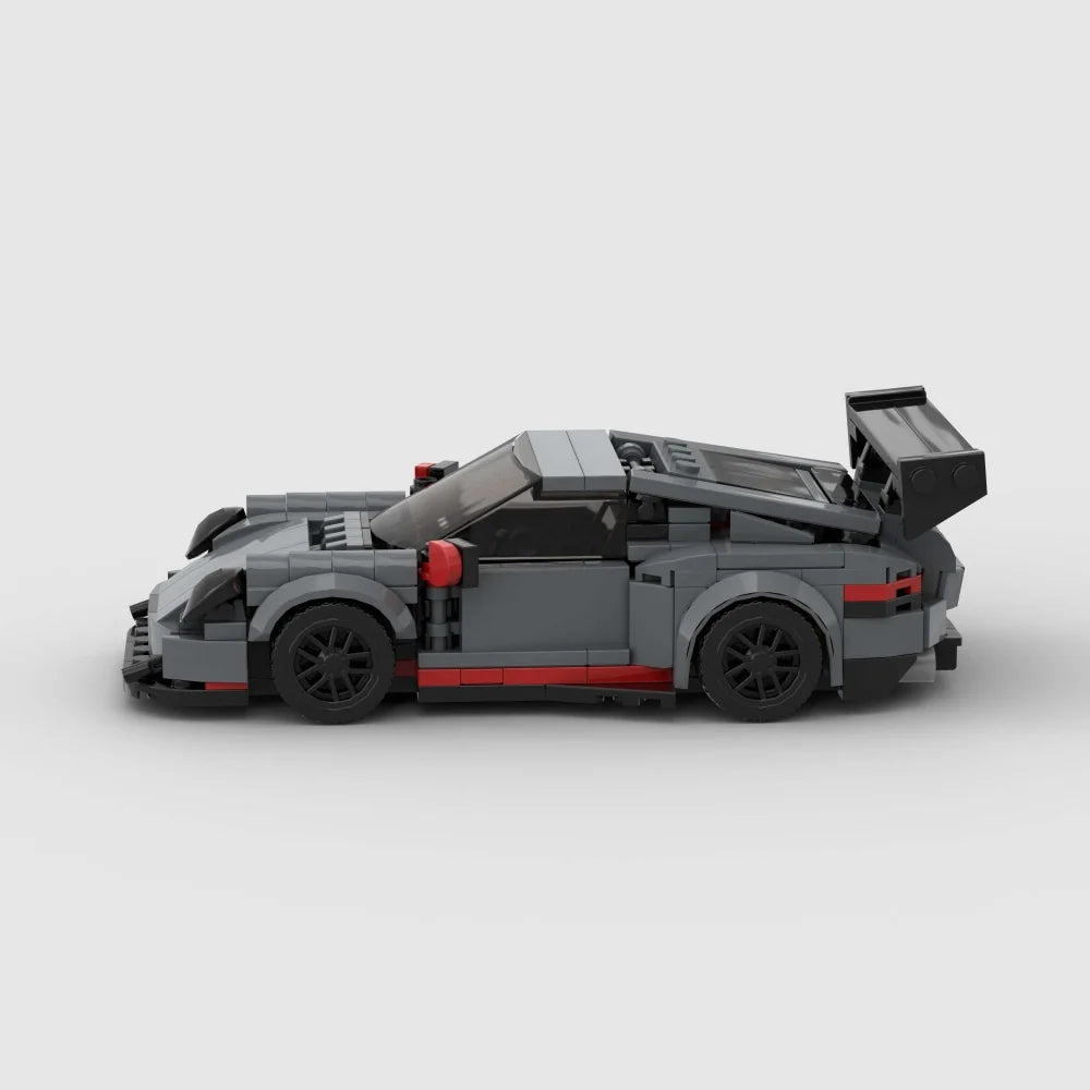 374PCS Gray Sports Car Building Blocks,Speed Champions Cars Blocks Building Sets Toys