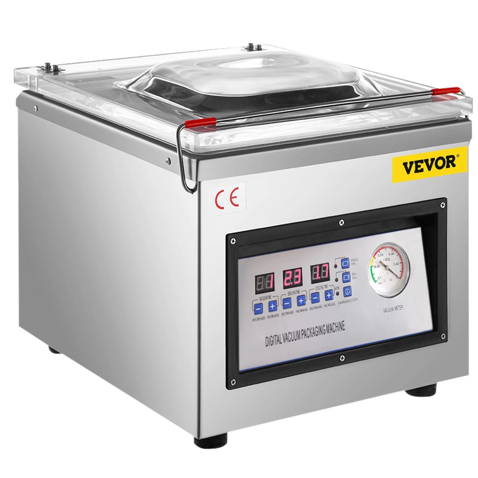 VEVOR Chamber Vacuum Sealer DZ-260C Kitchen Food Chamber Vacuum Sealer, 110V Packaging Machine Sealer for Food Saver, Home, Commercial Using