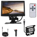 1Pc 7In Screen Backup Camera System Vehicle Rear View Monitor Kit IP67 Waterproof Car Parking Reverse System with Night Vision for Car Trunk Van SUV
