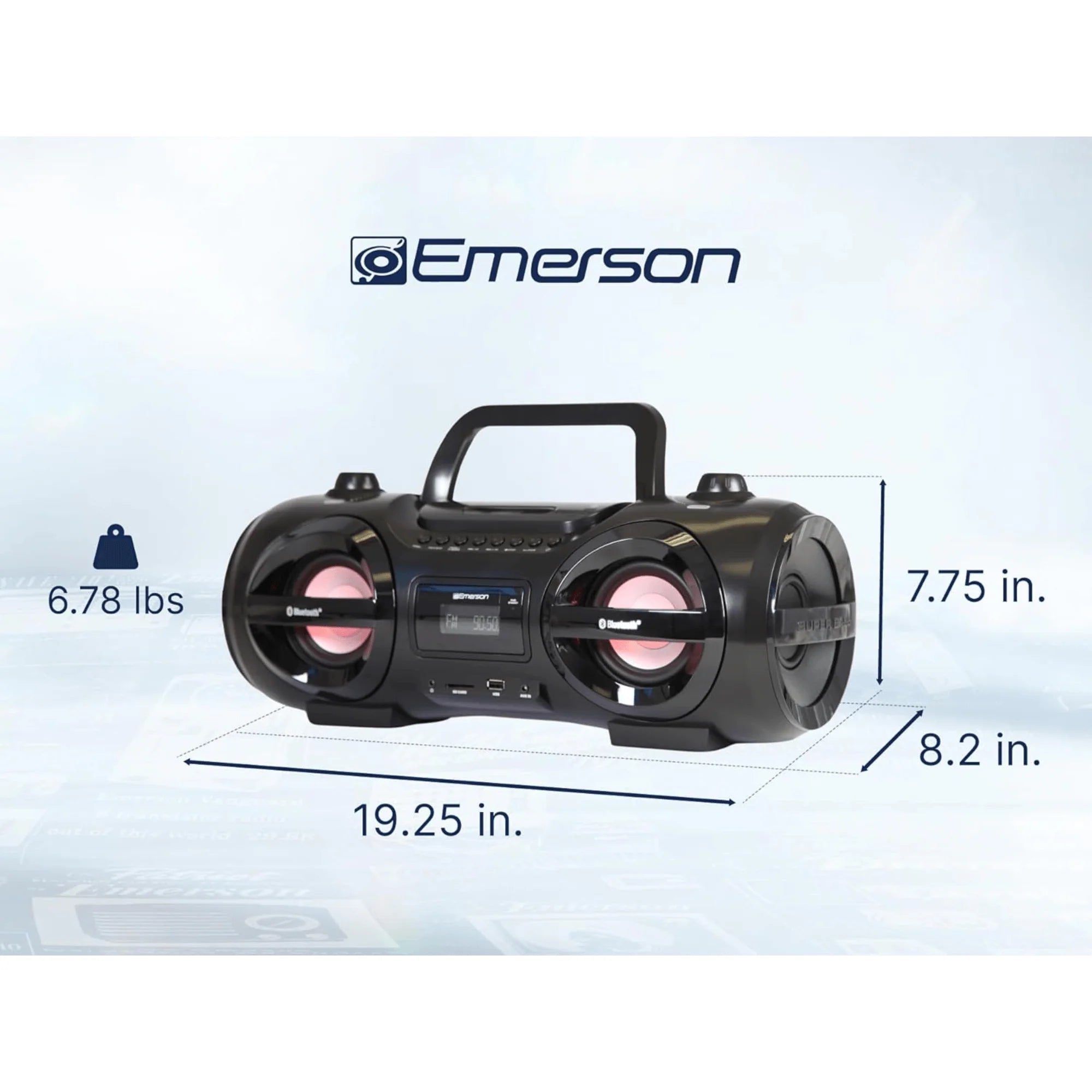 Emerson Retro Portable CD Boombox - Refurbished