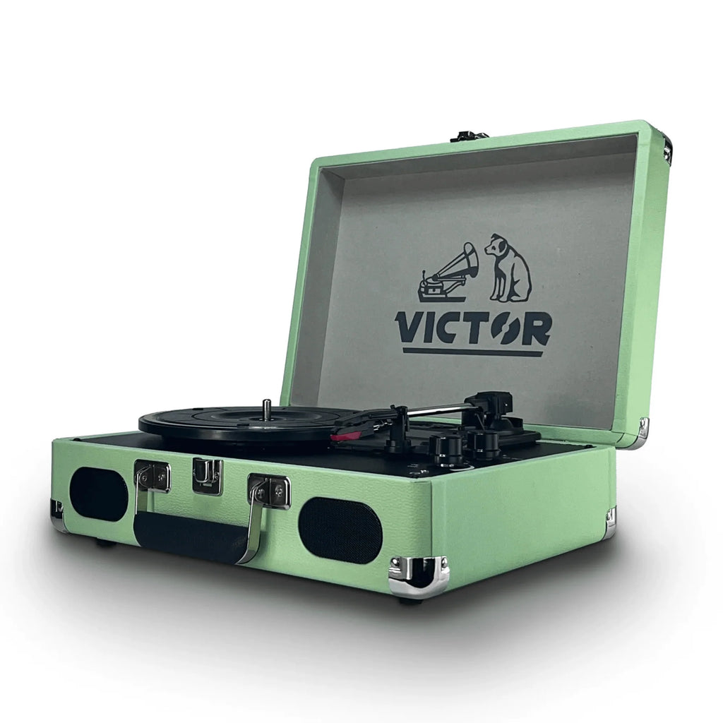 Victor Metro plus Portable Dual Bluetooth Suitcase Turntable