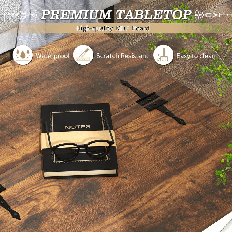 Fellsburg 31.1" W Square Lift Top Storage Coffee Table