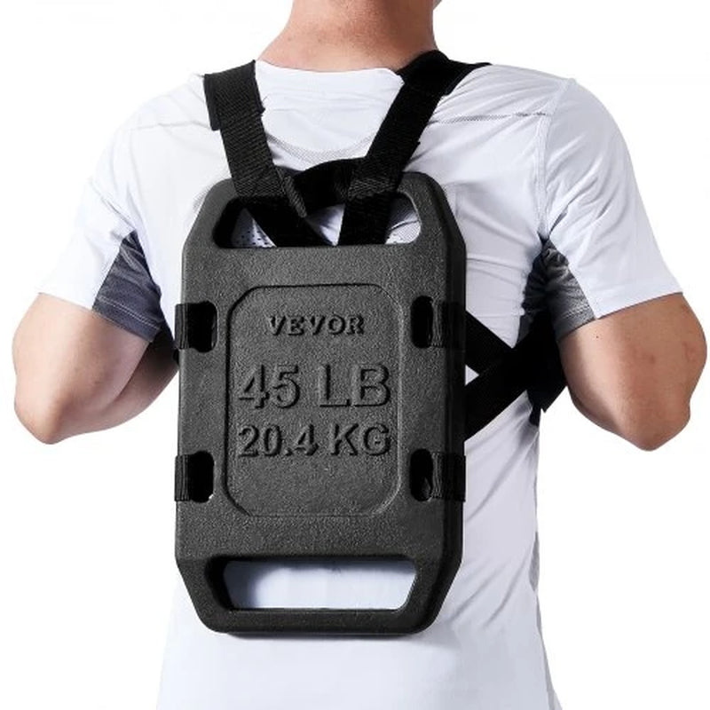 Cast Iron Ruck Weights, 45LB Single Ruck Plate, Weighted Weights for Rucking, Solid Ruck Plate Weight for Rucking, Swings, Squat, Strength Training, Weightlifting, Fitness Workout