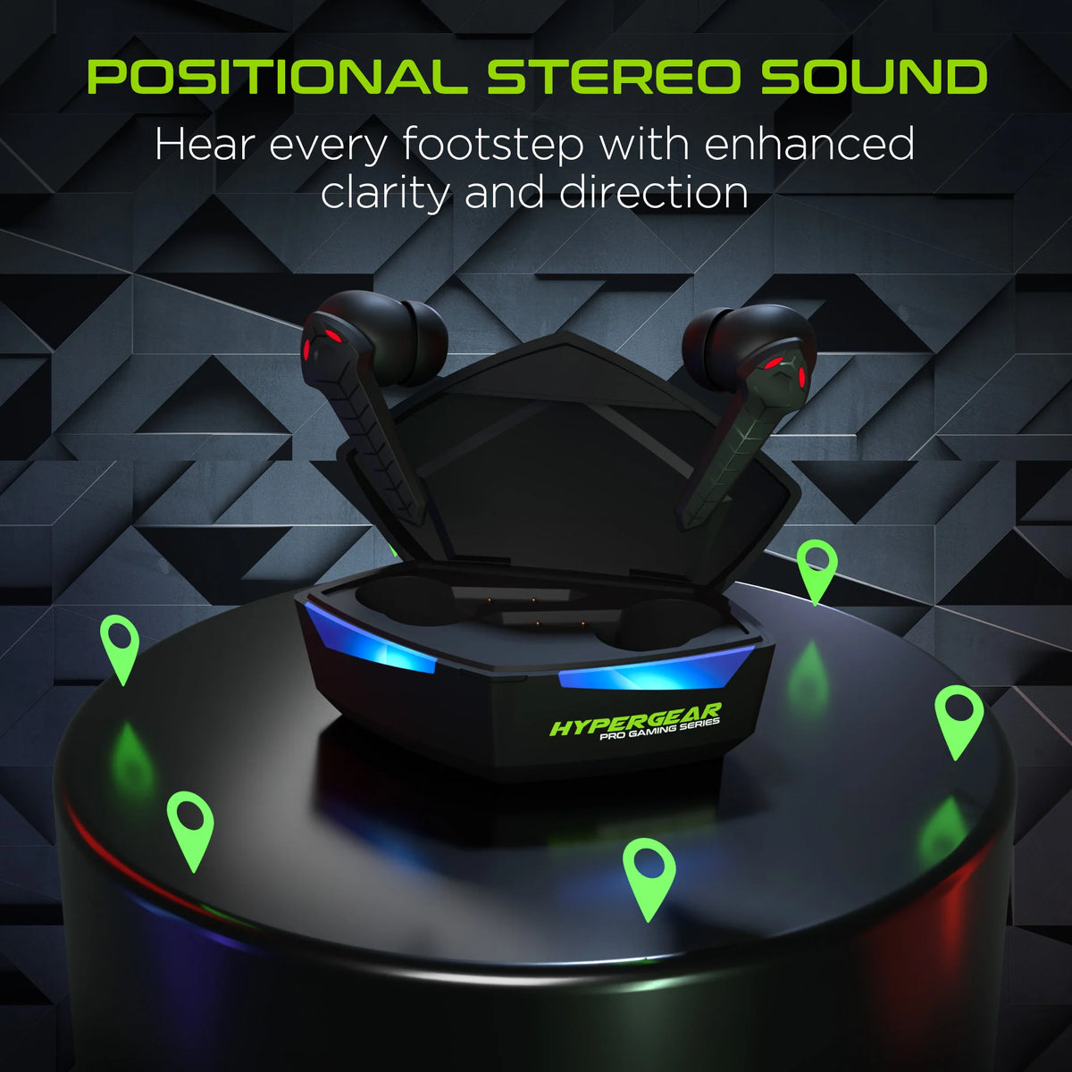 Hypergear Cobrastrike True Wireless Gaming Earbuds with No Lag Audio
