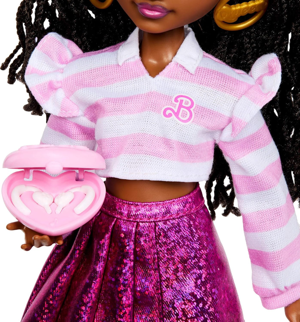 Dream Besties Brooklyn” Fashion Doll & Accessories, Posable with Brunette Hair & Dance-Themed Toy Pieces