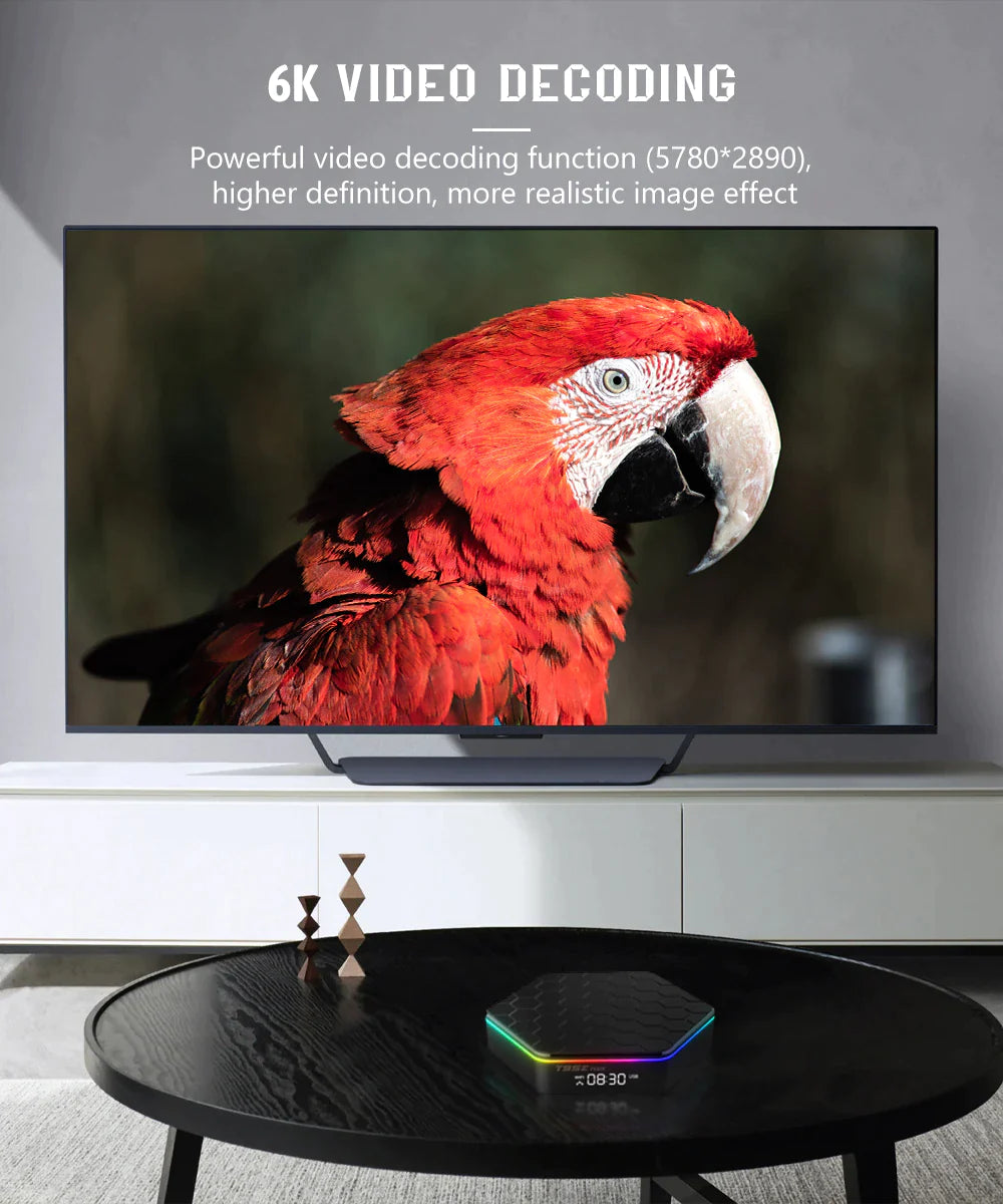 2025 Upgraded T95Z plus Smart Android 12.0 TV Box Quad Core 6K HD Stream Player