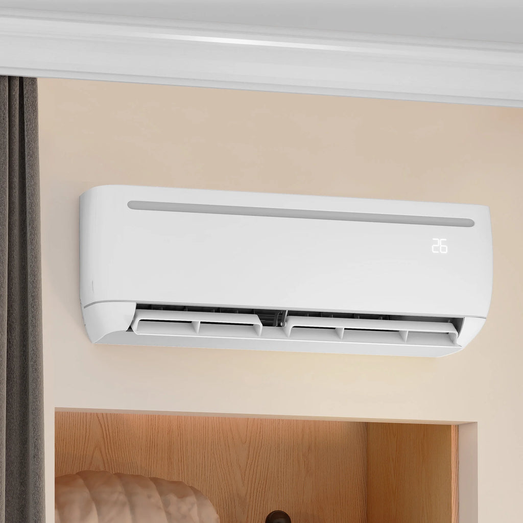 12000 BTU Mini Split Air Conditioner Heat Pump System, Wifi Enabled 17 SEER2 208-230V Ductless AC Cool up to 750 Sq. Ft, Compatible with Alexa, R32 Refrigerant & Installation Kit, White