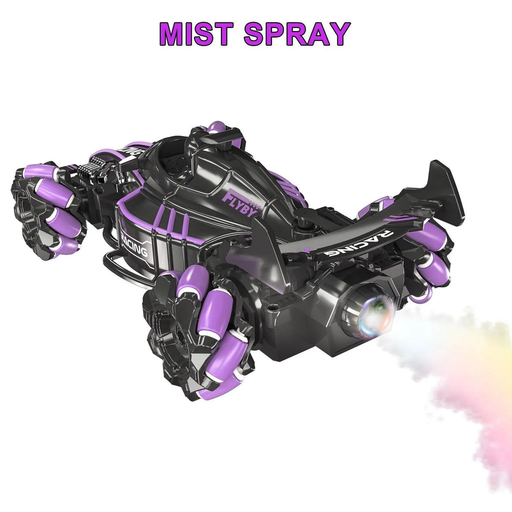 Formula 1 Omnidirectional Drift Car with Spray Function - the Perfect Toy for Children and Families