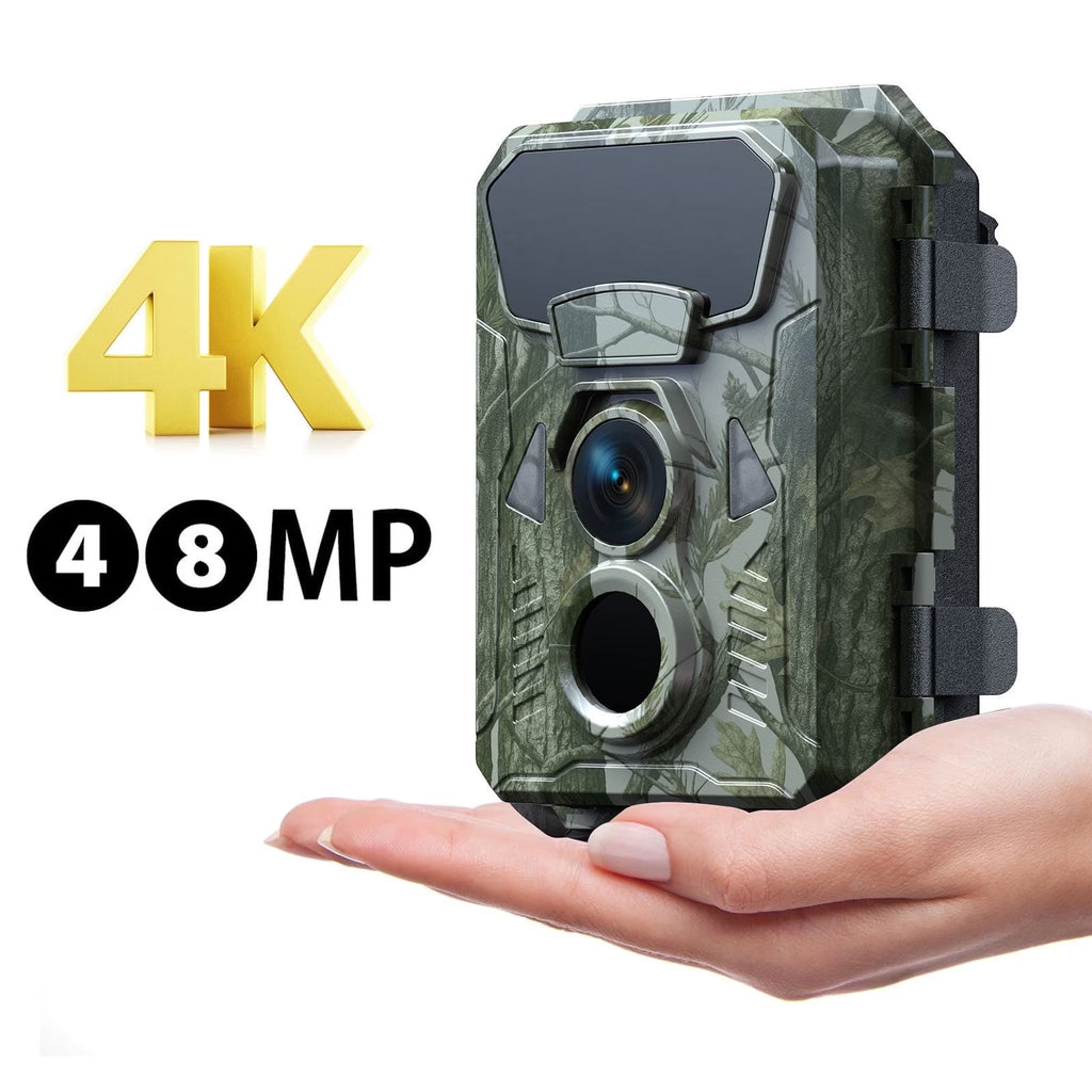 Trail Camera 4K 48MP Game Deer Hunting Camera with Night Vision Motion Activated Waterproof
