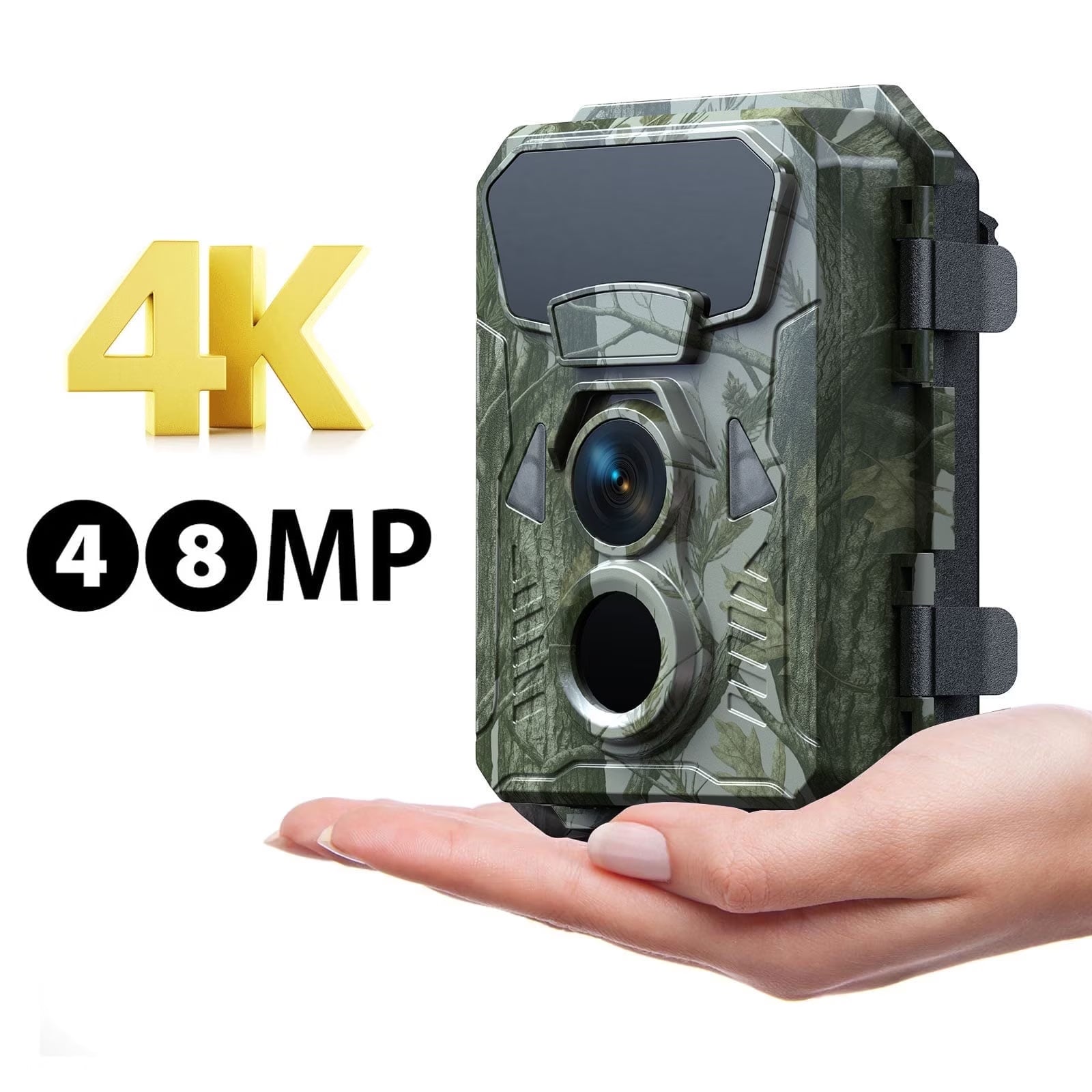 Trail Camera 4K 48MP Game Deer Hunting Camera with Night Vision Motion Activated Waterproof
