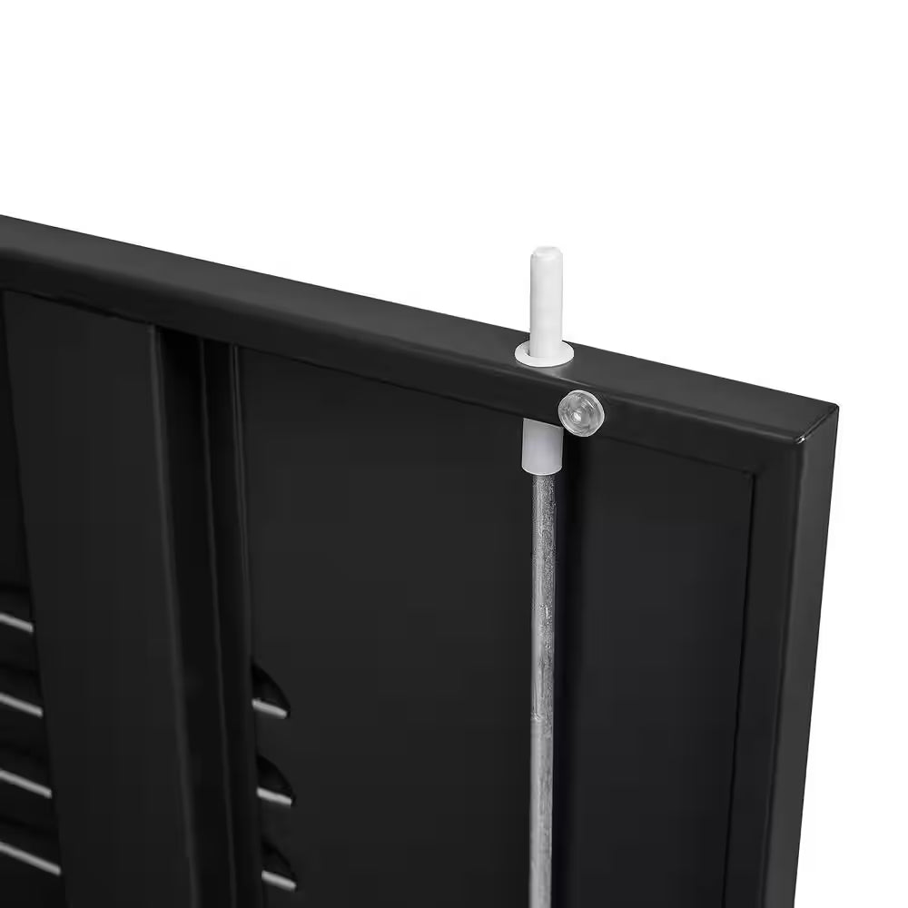 31.5 In. W 2-Shelf Locker, Lockable Home Office Storage Cabinets with 2 Doors and Shelves for Home, Office in Black