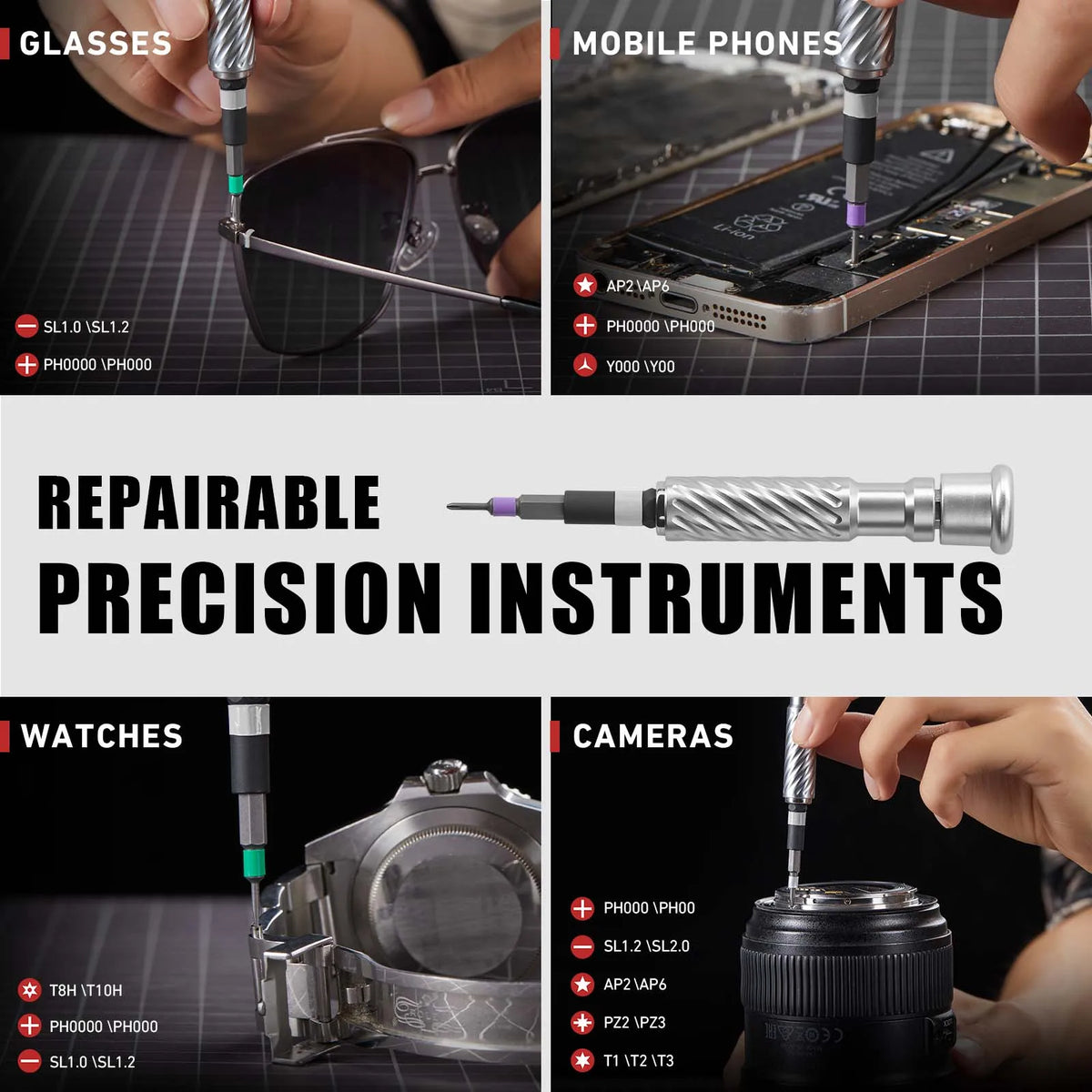 VMAN 66In1 Multifunction Ratchet Screwdriver Set Multi Magnetic Bits Mini Repair Tool Kit Household Tool for PC & Desk Etc.