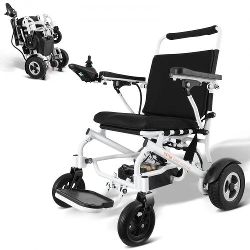 Electric Wheelchair for Adults Seniors, 300 Lbs Weight Capacity, 20 in Width Lightweight Foldable Motorized Power Wheelchairs, Long Range All Terrain Aluminum Alloy Chair