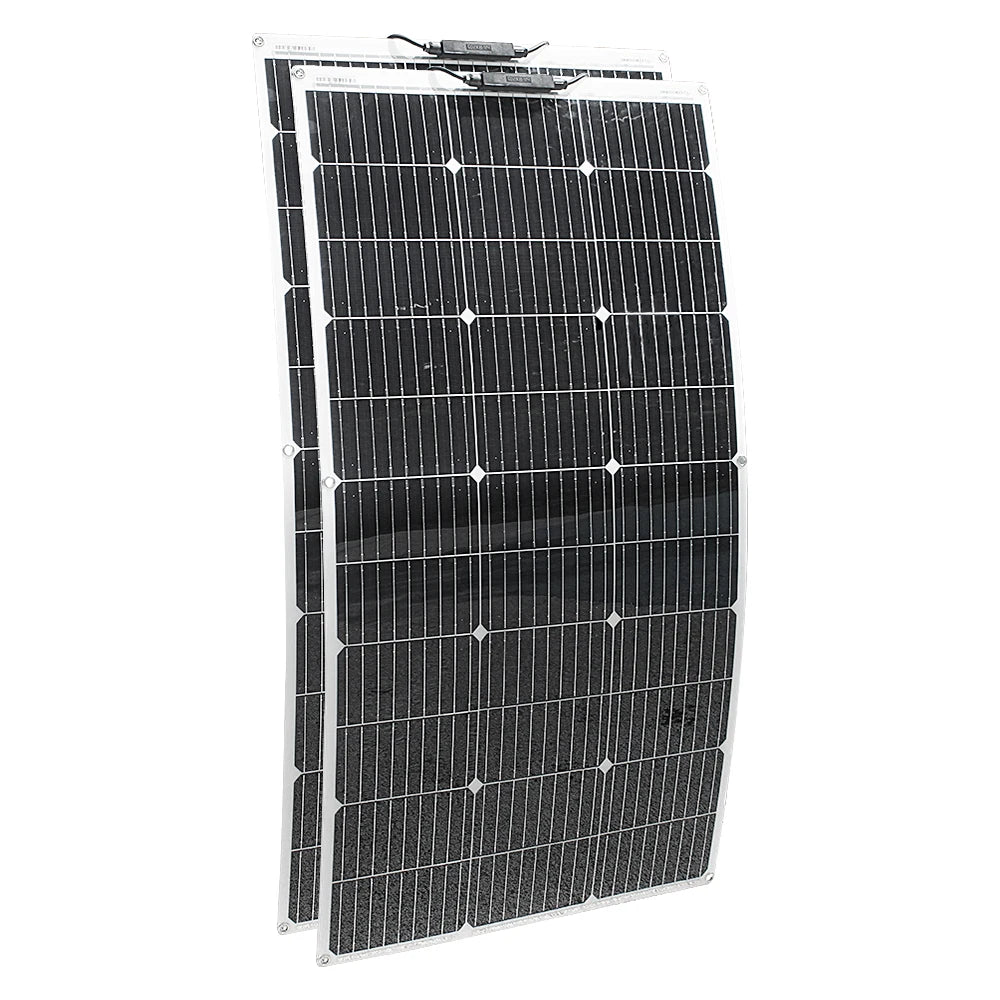 Flexible Solar Panel Charger 100W-1000W for Camping RV Boat Car Home Use 12V 24V Battery Charging Foldable Sun Energy Converter