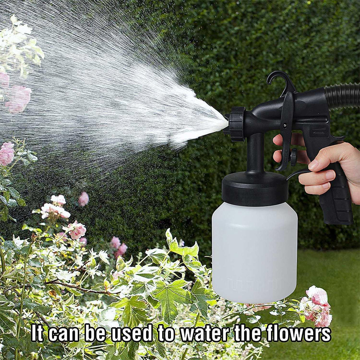 800ML Paint Sprayer 650W Paint Sprayer 800Ml,Minimum Output HVLP Oil Primer Water Spray, with 3 Spraying Modes Motor and Removable Container