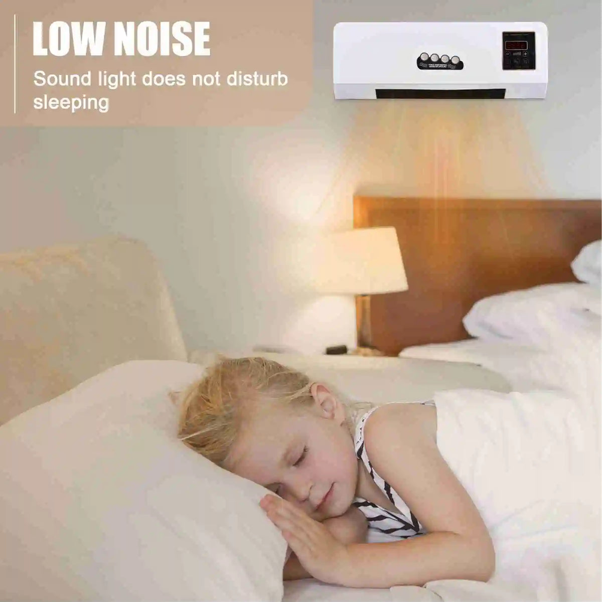 NEW Heater with Fan Heater Fan 2 in 1 Heating Nature Wind Timing Digital Display Wall Mounted Space Heater for Home Dormitory