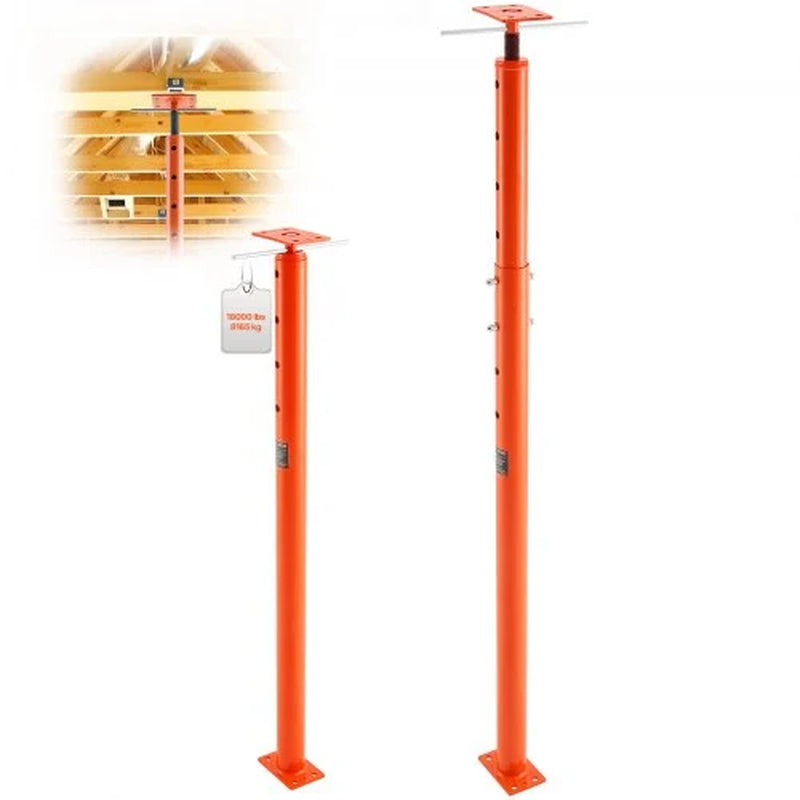 House Floor Jack, 56-100 Height Range, 18000 Lbs Max Load Capacity, Adjustable Support Beam Basement Jack Post Pole for Leveling, Lift Support Steel Telescoping Jack for Temporary Support