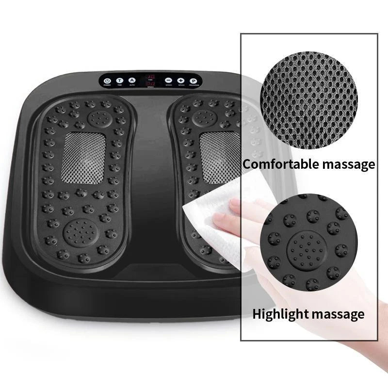 Multifunctional Foot Massager, Vibration Heating Electric Foot Circulation Stimulator, Foot, Leg, and Calf Relaxation Massage Device, Home Use with Remote Control Foot Massager.