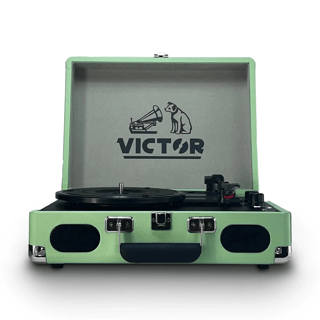 Victor Metro plus Portable Dual Bluetooth Suitcase Turntable