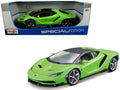 Lamborghini Centenario Lime Green with Matt Black Top 1/18 Diecast