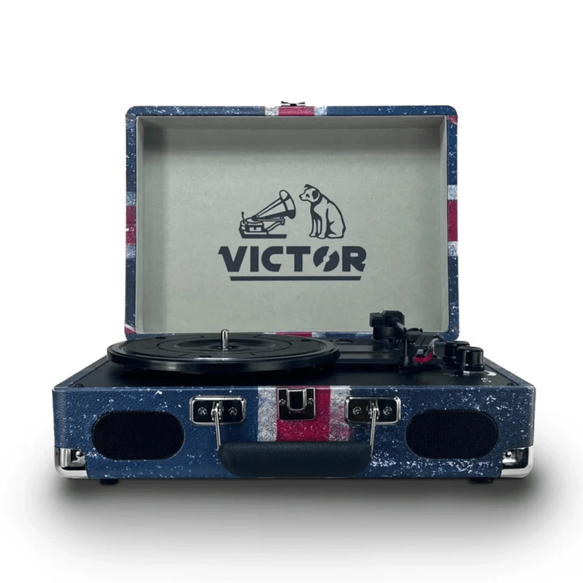 Victor Metro plus Portable Dual Bluetooth Suitcase Turntable