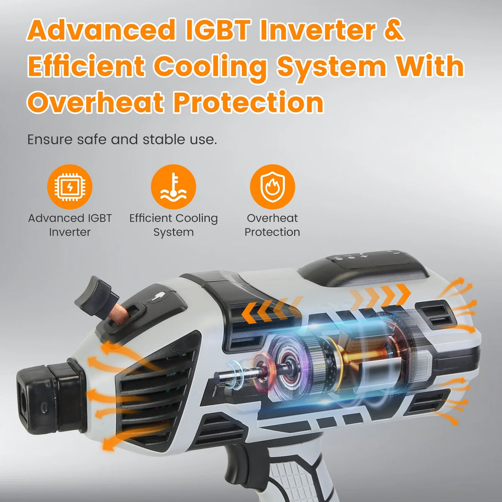 1Set 110V 120Amp Welding Machine 4600W Portable Welder Gun Hand Held Welding Machine Electric Stick Welder with 20 to 120Amp Output IGBT Inverter