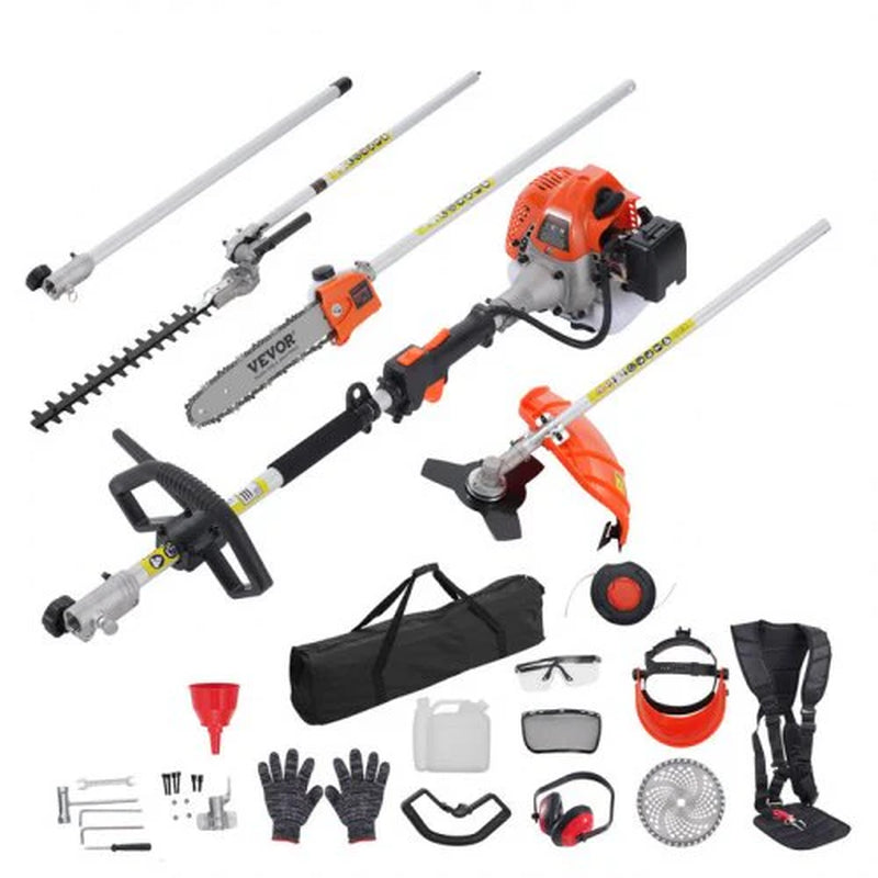 52Cc-6-In-1-Multi-Functional-Trimming-Tools,-Gas-Hedge-Trimmer,-Weed-Eater,-String-Trimmer,-Brush-Cutter,-Edger,-Pole-Saw-Chainsaw-Pruner-With-Extension-Pole 52Cc-6-In-1-Multi-Functional-Trimming-Tools,-Gas-Hedge-Trimmer,-Weed-Eater,-String-Trimmer,-Brush-Cutter,-Edger,-Pole-Saw-Chainsaw-Pruner-With-Extension-Pole