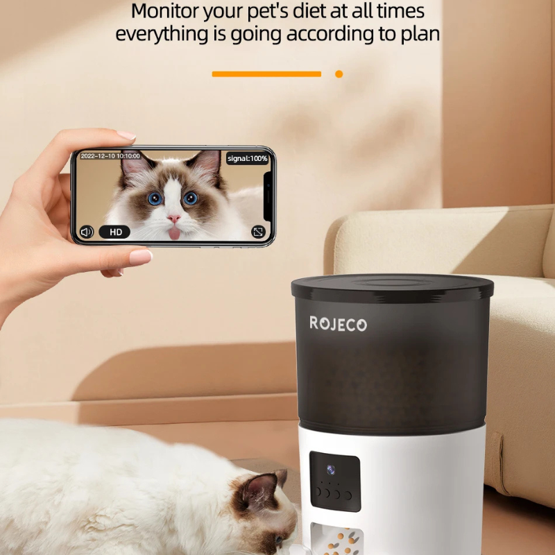 Smart Cat Feeder Camera for Automated Pet Care