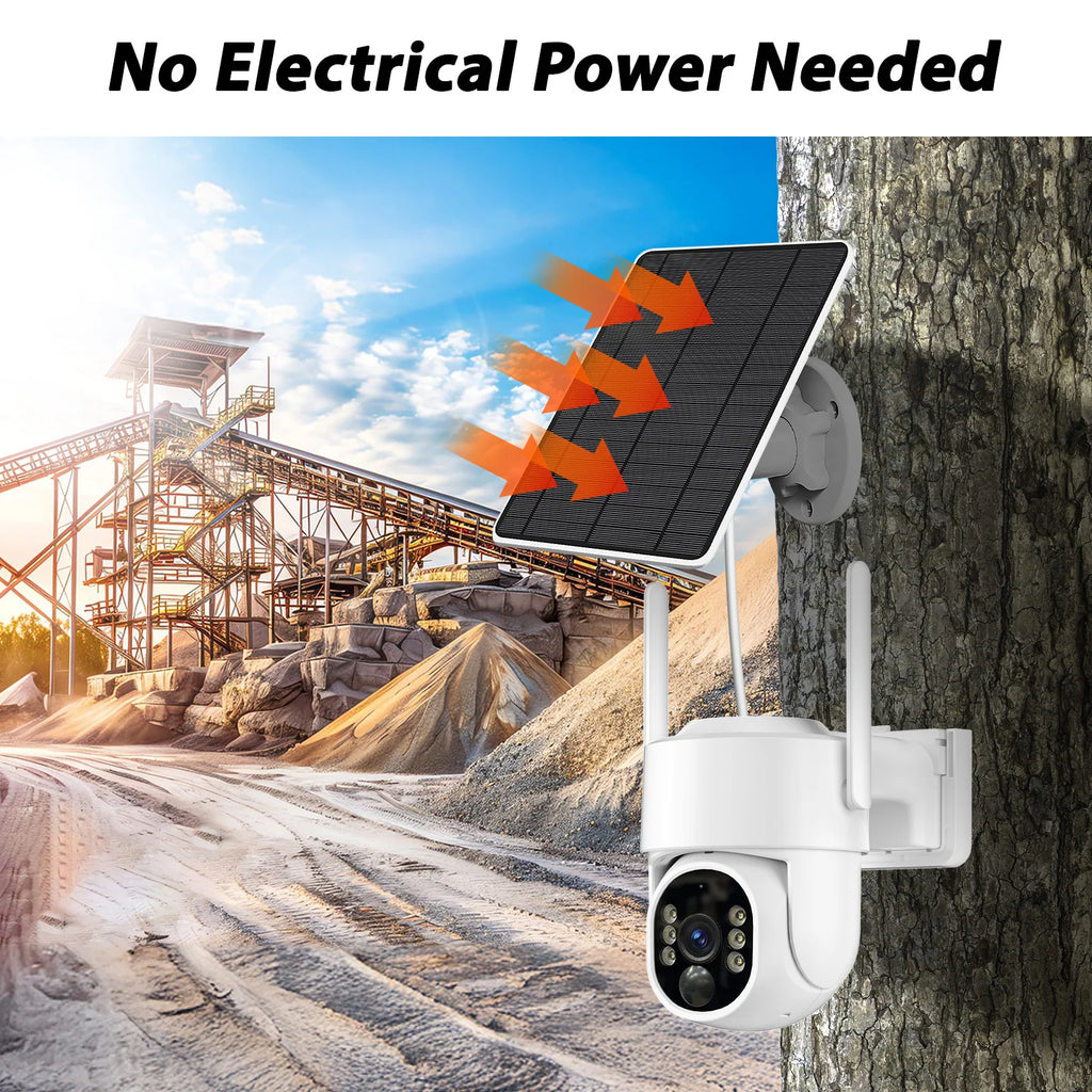 4G Rechargeable Battery PTZ CAMERA with 64GB Memory Card 4MP Dome Solar Camera CCTV Security 360 Degree Ip PTZ Camera