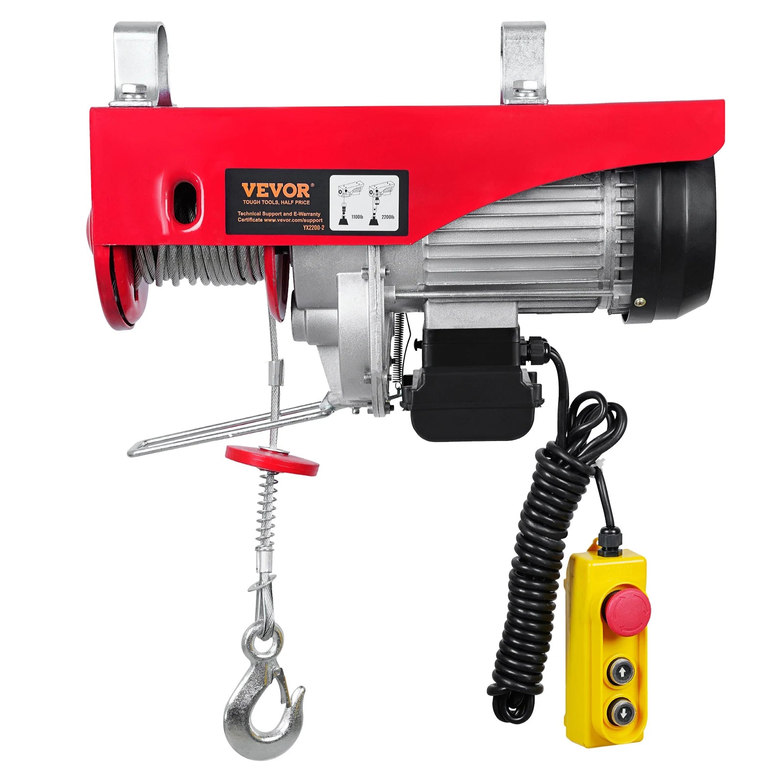 400-1000Kg Electric Hoist Lifting Crane Cable Hoist Winch for Boat Car Garage Elevator with Wired Remote Control Lifter