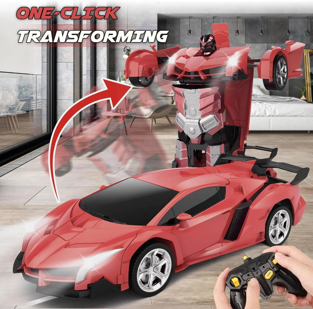 Transform Remote Control Car Toy for Kids 4 5 6 7 8, Remote Control Car for Boys 4-7, Transform Cars for Boys 4-6, Toy Car 5 Year Old Boy, Toys for 3 4 5 6 7 8 9 10 11 12 Years Old Boy