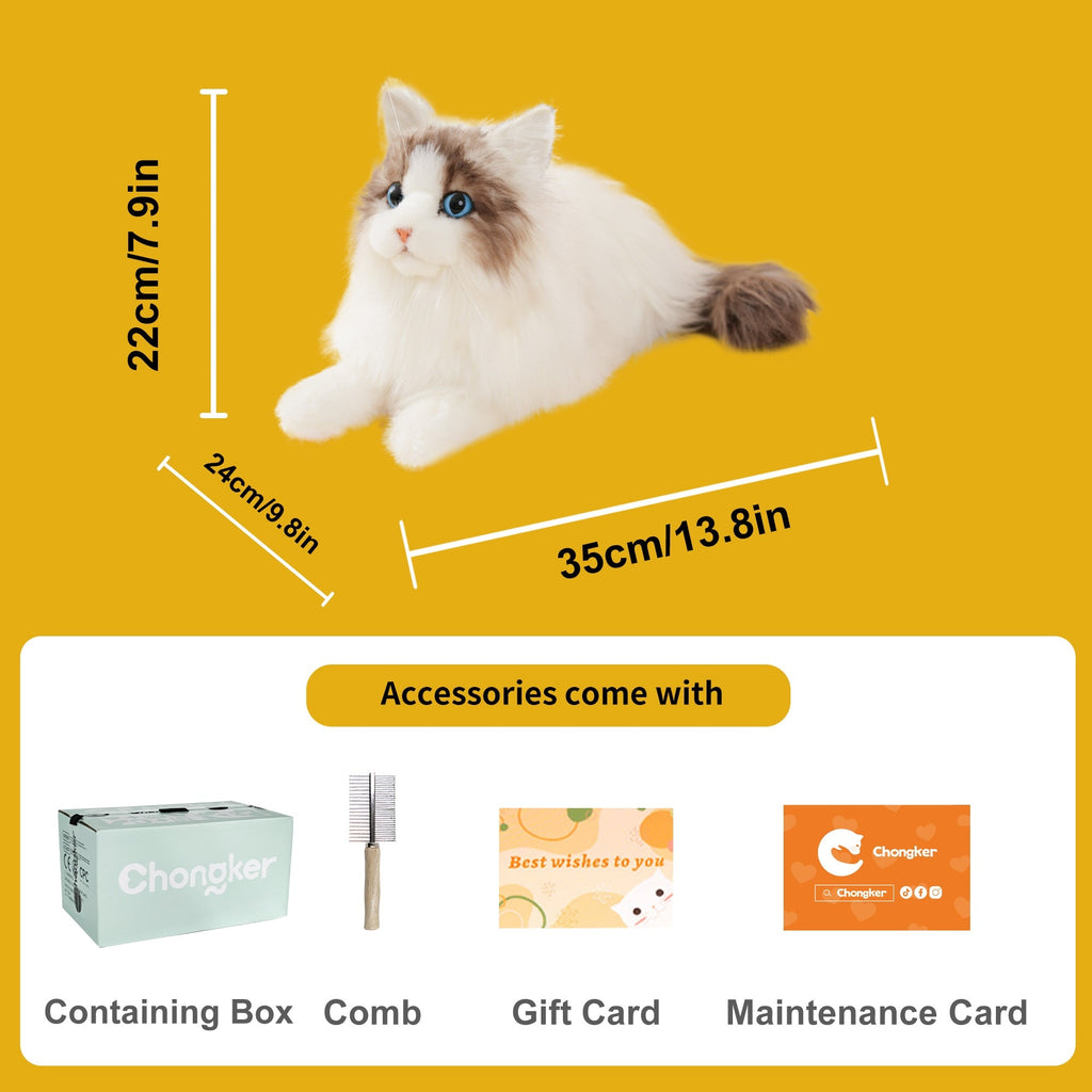 3lbs Ragdoll Weighted Plush – Realistic Cozy Calming Toy