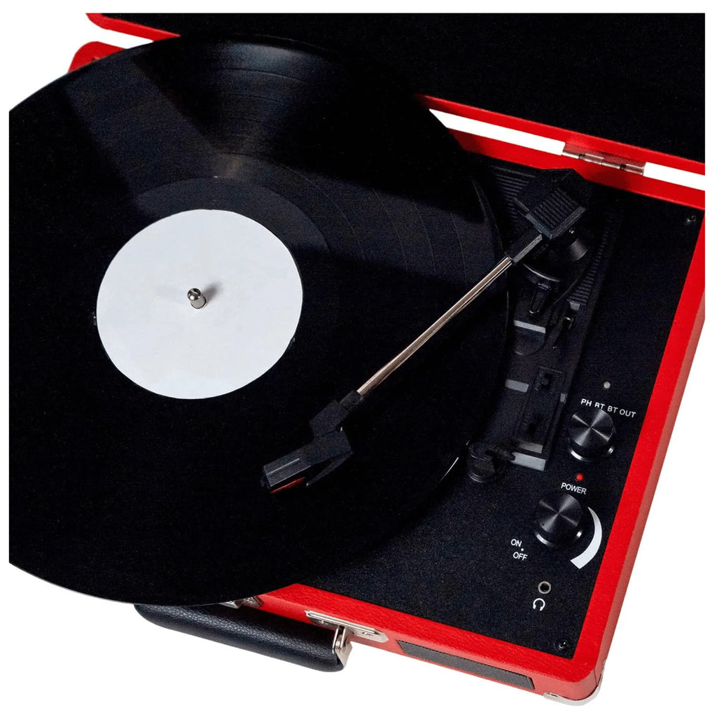 Victor Metro Dual Bluetooth Suitcase 3-Speed Turntable