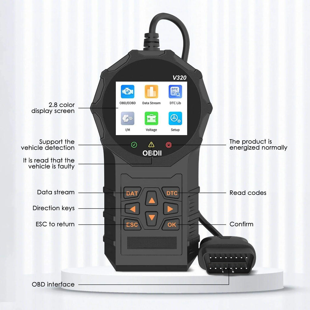 Automotive OBD2 Scanner OBD Code Reader Car Check Engine Fault Diagnostic Tool