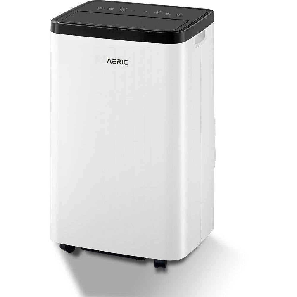 8,000 BTU (DOE) Portable Air Conditioner Cools 550 Sq. Ft. with Dehumidifier in White