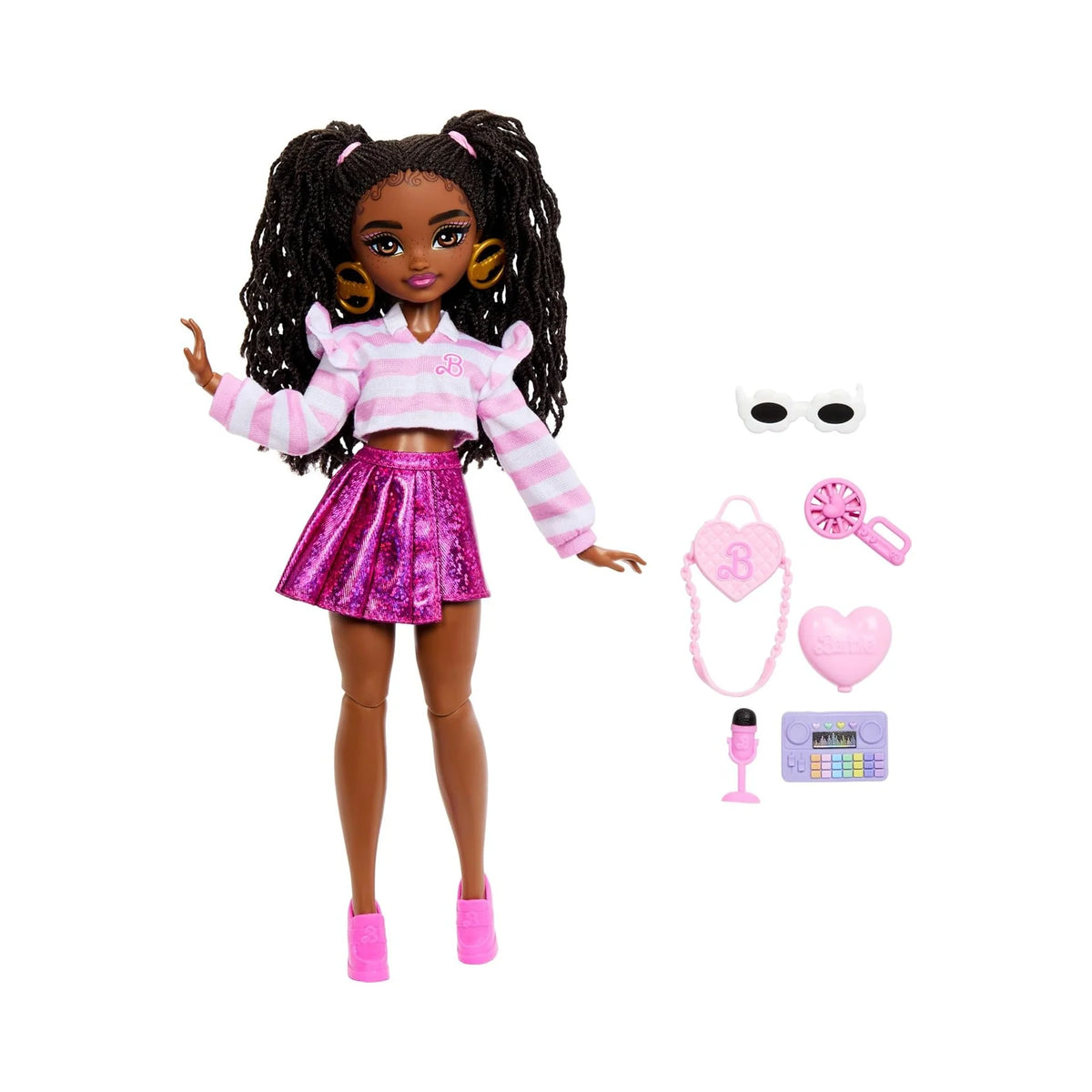 Dream Besties Brooklyn” Fashion Doll & Accessories, Posable with Brunette Hair & Dance-Themed Toy Pieces