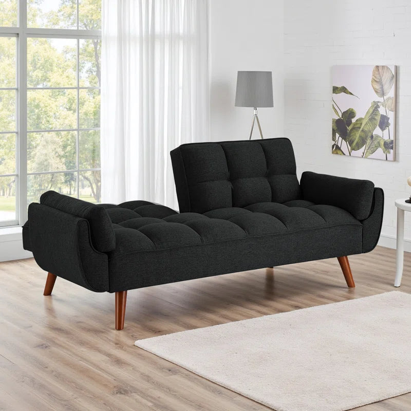 Kamaren Full 75.39" Futons Upholstered Convertible Sofa