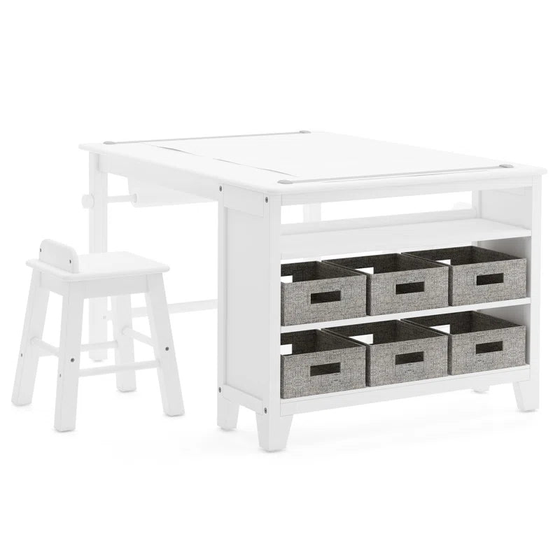 Living & Learning Kids Art Table and Stools Set