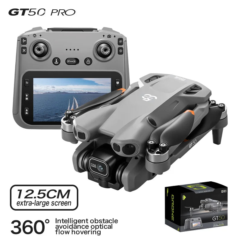 2025 GT50 Drone HD Dual Camera, Screen Control No Phone Needed, One-Key Takeoff/Return, Wi-Fi App, USB Charging, Drop-Resistant,