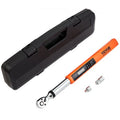 Digital Torque Wrench, 3.7-37Ft.Lb/5-50N.M 3/8' Drive Electronic Torque Wrench, Torque Wrench Kit Torque Range Accurate to ¡À2%, 3-Mode Adjustable Torque Wrench Set with LED Buzzer Calibration