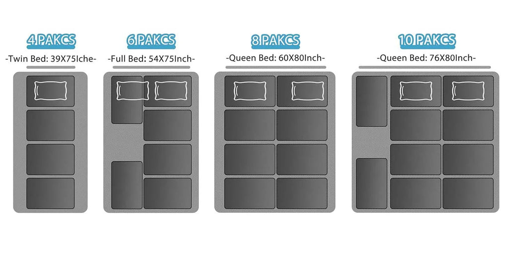 Under Bed Storage with Wheels, 2-Pack 48L Each under the Bed Storage Containers with Clear Lids & Label, Underbed Storage Bins