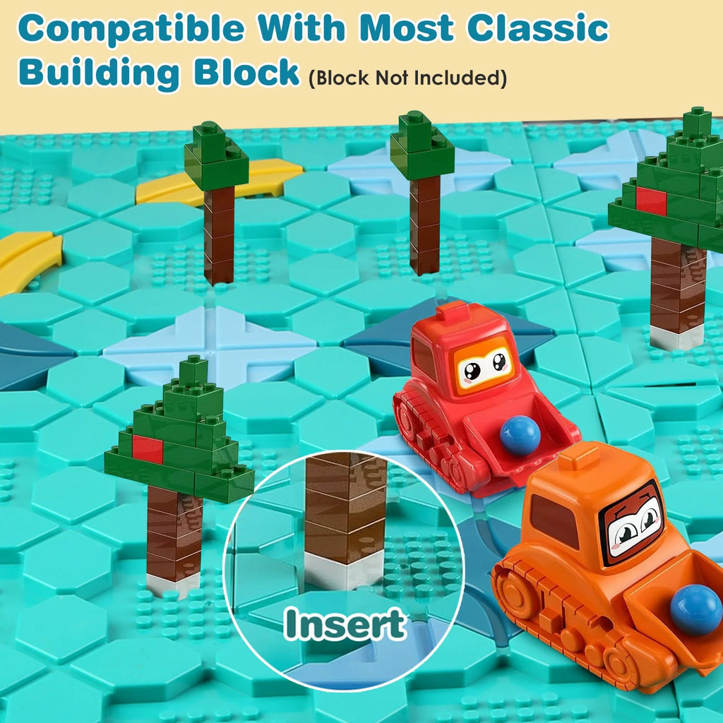 1Pc Kids Logical Road Builder Toy Brain Teasers Puzzles Montessori Toys Preschool Educational Learning Toys Puzzle STEM Board Game for 3 to 8 Years Old Boys Girls Birthday Gift